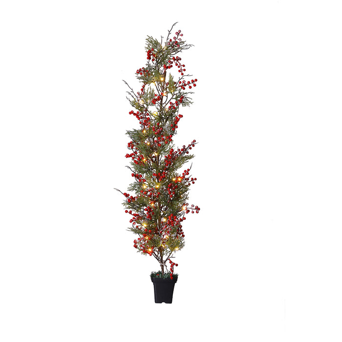 RJL369 Árbol Decorativo Merry Berry 60 LED 100 Cm.