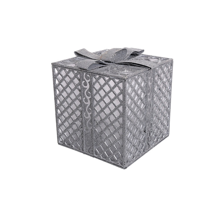 RJL398P Ornamento Regalo LED Plata