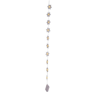 RJL412CN Guirnalda 10 Copos De Nieve LED 135 Cm.
