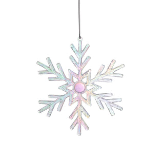 RJL444I Ornamento Copo de Nieve Iridiscente 12 cm.