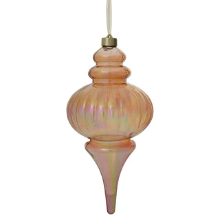 RJL454M Ornamento Finial Miel Iridiscente 30 cm.