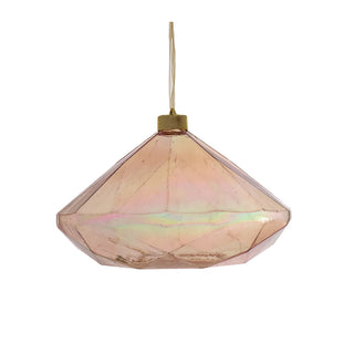RJL455M Esfera Diamante Miel Iridiscente 20 cm.