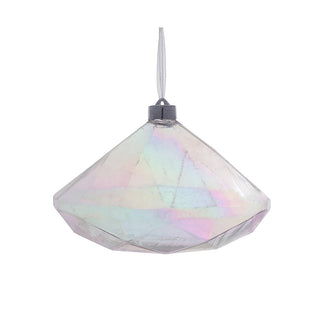 RJL455T Esfera Diamante Transparente Iridiscente 20 cm.