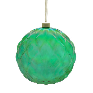 RJL456V Esfera Alcachofa Verde Iridiscente 20 cm.