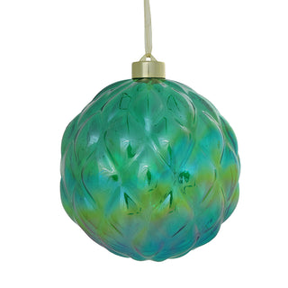 RJL462V Esfera Alcachofa Verde Iridiscente 15 cm.