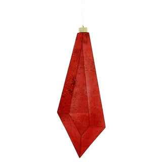 RJL474R Ornamento Prisma Rojo 40 cm.