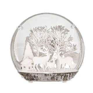 RJL482RW Esfera Decorativa Paisaje Renos Winter 25x8x22 cm.
