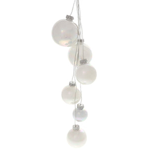 RJL498B Gran Racimo Esferas LED Blanco Perla