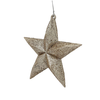 RJL575C Ornamento Estrella Champaña Frost 15cm.