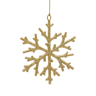 RJL594O Copo de Nieve Troncos Oro 16cm.