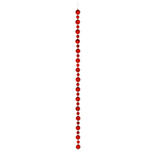 RJL606R Guirnalda Esferas Rojo 180cm.