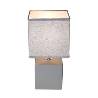 RL346G Lámpara Cerámica Cubo Gris Nube 15x15x29cm.