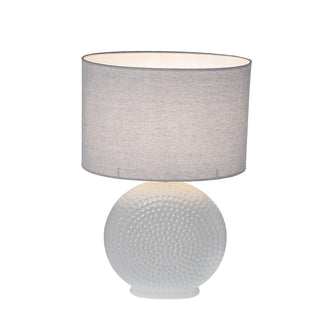 RL451B Lámpara Cerámica Coral Gables Blanco 30x20x45cm.