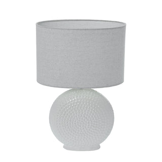 RL451B Lámpara Cerámica Coral Gables Blanco 30x20x45cm.