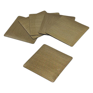 RN2459BP Set 6 Portavasos Mirabella Bronce 10x10 cm.