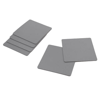 RN2461GP Set 6 Portavasos Dual Gris y Arena 10x10 cm.
