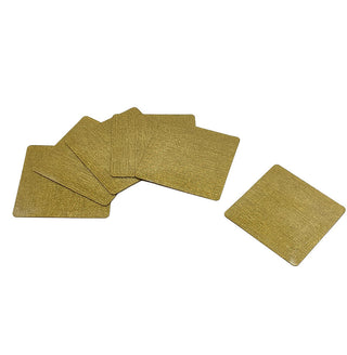 RN2495OP Set 6 Portavasos Carolina Oro 10x10 cm.