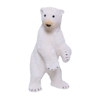 Gran Oso Polar Parado Pelaje Oro 40cm de largo, 34cm ancho y 66cm de alto