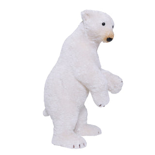Gran Oso Polar Parado Pelaje Oro 40cm de largo, 34cm ancho y 66cm de alto