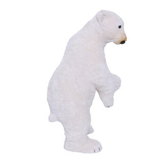 Gran Oso Polar Parado Pelaje Oro 40cm de largo, 34cm ancho y 66cm de alto