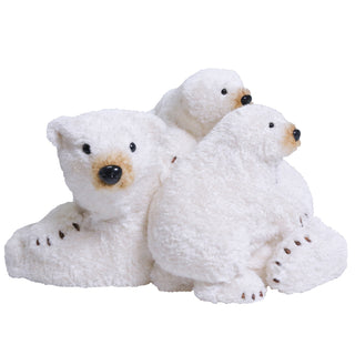 Familia Oso Polar Pelaje Oro 53cm de largo, 44cm ancho y 33cm de alto
