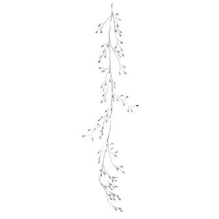SA157T Guirnalda Blanca Acrílico Transparente 120 cm.