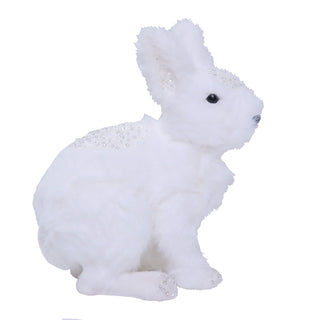 Conejo Polar Escarchado Derecho 25cm de largo, 16cm ancho y 28cm de alto