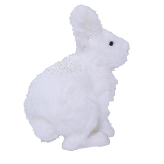 Conejo Polar Escarchado Derecho 25cm de largo, 16cm ancho y 28cm de alto