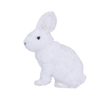 Conejo Polar Escarchado Izquierdo 23cm de largo, 13cm ancho y 25cm de alto