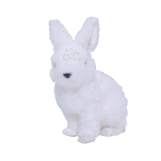 Conejo Polar Escarchado Izquierdo 23cm de largo, 13cm ancho y 25cm de alto