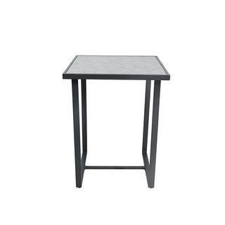 SCL58MBG Mesa Bar Mallorca Gris de Acero con acabado anticorrosivo.