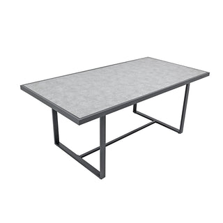 SCL58MCG Mesa Comedor Mallorca Gris de Acero con acabado anticorrosivo.
