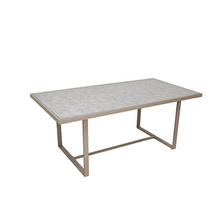SCL58MCT Mesa Comedor Mallorca Taupé de Acero con acabado anticorrosivo.