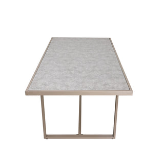 SCL58MCT Mesa Comedor Mallorca Taupé de Acero con acabado anticorrosivo.
