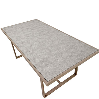 SCL58MCT Mesa Comedor Mallorca Taupé de Acero con acabado anticorrosivo.