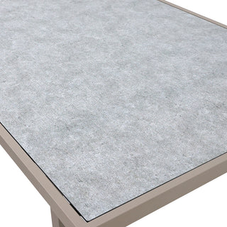 SCL58MCT Mesa Comedor Mallorca Taupé de Acero con acabado anticorrosivo.