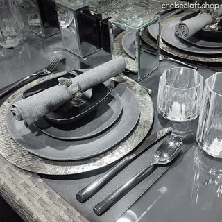 MET2461G Plato 28 cm. Loft Gris Granito de Melamina 2 cm. (A)