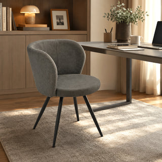 TC18GGR Silla Giratoria Bakú Corduroy y Nanotech Gris