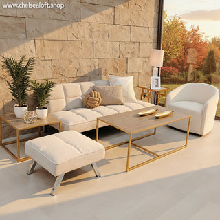 DH711BM Sillón Giratorio Brera Marfil 74x74x75 cm.