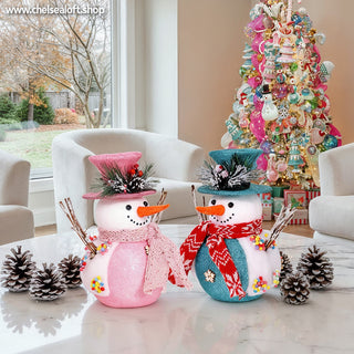 RJL216RS Frosty Snowman Rosa 20 Cm.