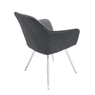 TC2416G Sillón Madrid Gris con Cromo.