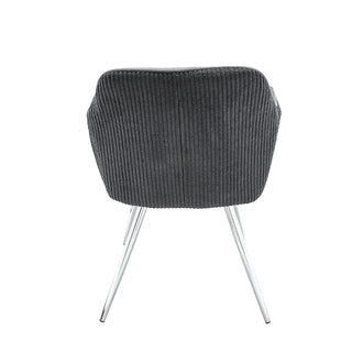 TC2416G Sillón Madrid Gris con Cromo.