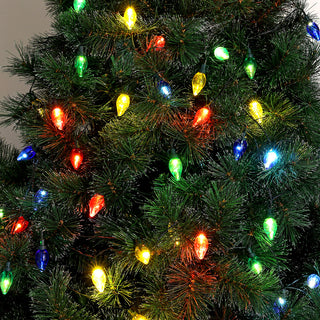 Guirnalda Verde 4.75mts con 20 Focos LED Vintage de Colores