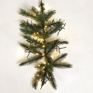 Guirnalda con 10 Ramas de Luces Cable Verde 585 LED