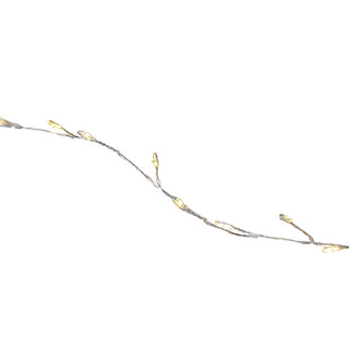 Guirnalda Cable Plata 900 Luces LED Blanco Brillante