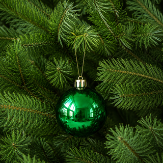 WZ1005V Set 9 Esferas Verde Navidad 10 Cm.