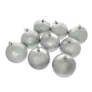 WZ109BA Set 9 Esferas Blanco Aperlado 10 cm.
