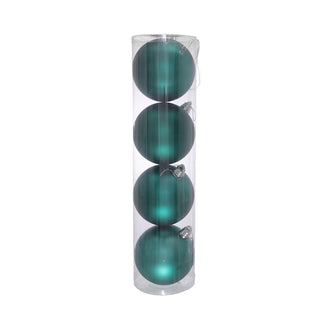 WZ1504A Set 4 Esferas Azul Teal 15 Cm.
