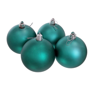 WZ1504A Set 4 Esferas Azul Teal 15 Cm.
