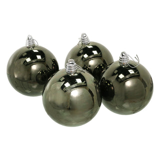 WZ1504G Set 4 Esferas Verde Bosque Brillante 15 Cm.